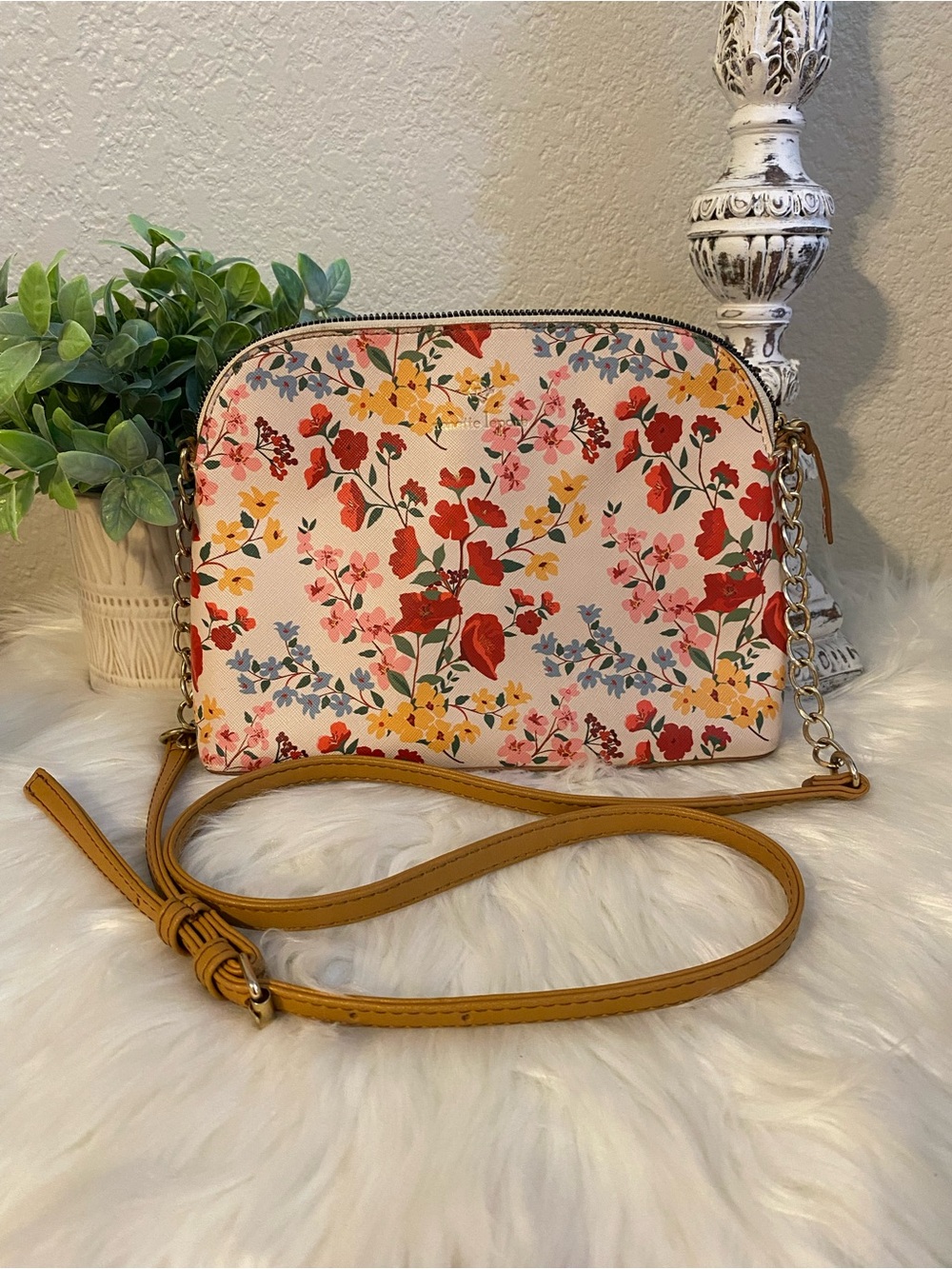 Nanette Lepore Floral Crossbody Bag with Adjustable Strap - Women